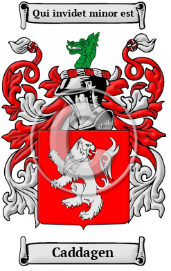 Caddagen Family Crest/Coat of Arms
