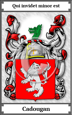 Cadougan Family Crest Download (JPG)  Book Plated - 150 DPI