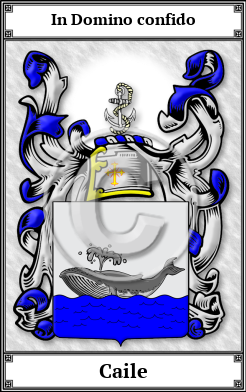 Caile Family Crest Download (JPG)  Book Plated - 150 DPI