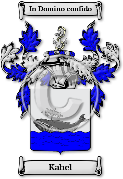 Kahel Family Crest Download (jpg) Legacy Series - 150 DPI