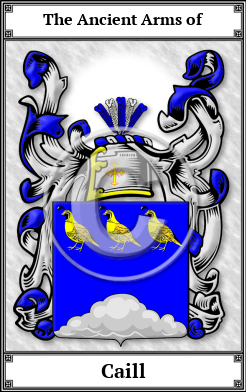 Caill Family Crest Download (JPG)  Book Plated - 150 DPI