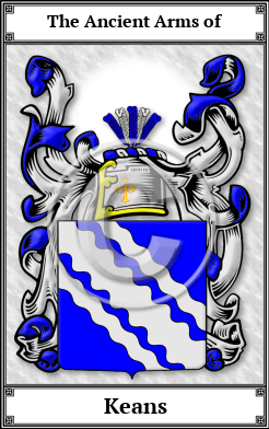 Keans Family Crest Download (JPG) Book Plated - 600 DPI