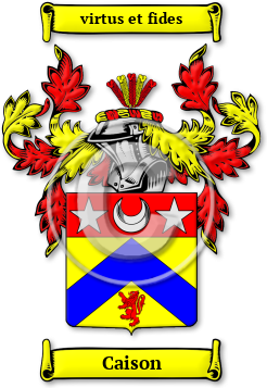 Caison Family Crest Download (jpg) Legacy Series - 150 DPI