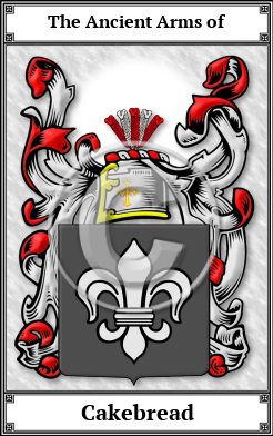 Cakebread Family Crest Download (JPG)  Book Plated - 150 DPI