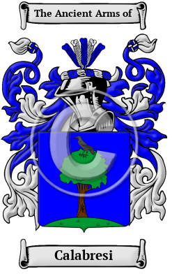 Calabresi Family Crest/Coat of Arms