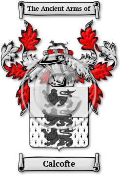 Calcofte Family Crest Download (JPG) Legacy Series - 600 DPI