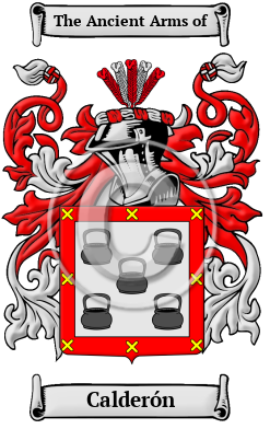Calderón Family Crest/Coat of Arms