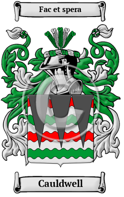 Cauldwell Family Crest/Coat of Arms