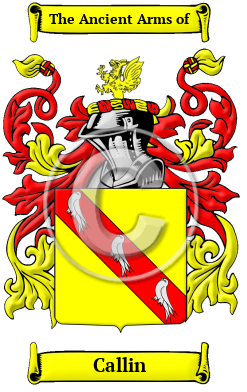 Callin Family Crest/Coat of Arms