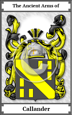 Callander Family Crest Download (JPG)  Book Plated - 150 DPI