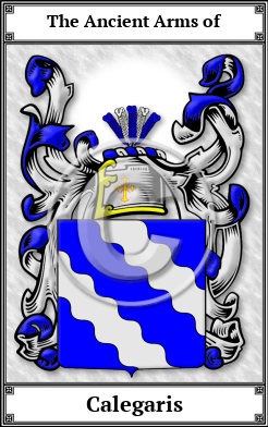 Calegaris Family Crest Download (JPG) Book Plated - 600 DPI