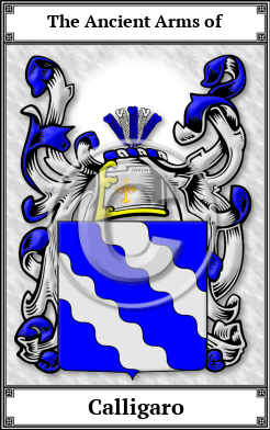 Calligaro Family Crest Download (JPG)  Book Plated - 150 DPI