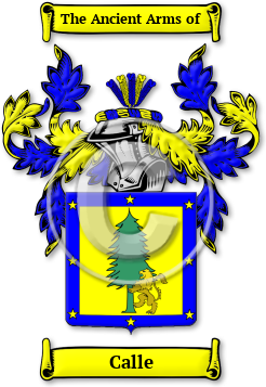 Calle Family Crest Download (jpg) Legacy Series - 150 DPI