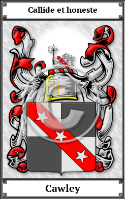 Cawley Family Crest Download (JPG) Book Plated - 300 DPI