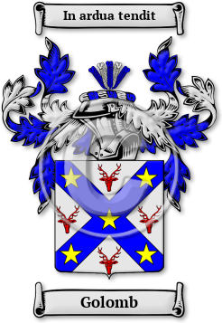 Golomb Family Crest Download (jpg) Legacy Series - 150 DPI