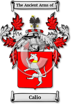 Calio Family Crest Download (jpg) Legacy Series - 150 DPI