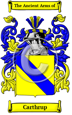 Carthrup Family Crest/Coat of Arms