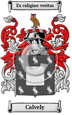 Calvely Family Crest/Coat of Arms