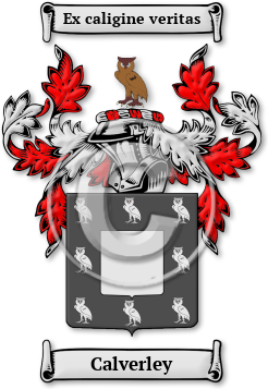 Calverley Family Crest Download (JPG) Legacy Series - 300 DPI