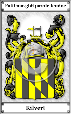 Kilvert Family Crest Download (JPG)  Book Plated - 150 DPI
