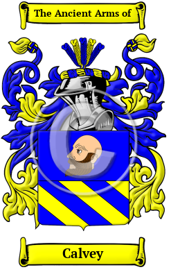 Calvey Family Crest/Coat of Arms