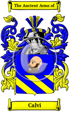 Calvi Family Crest/Coat of Arms