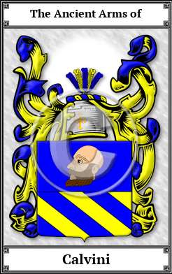 Calvini Family Crest Download (JPG)  Book Plated - 150 DPI