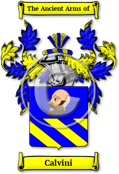 Calvini Family Crest Download (jpg) Legacy Series - 150 DPI