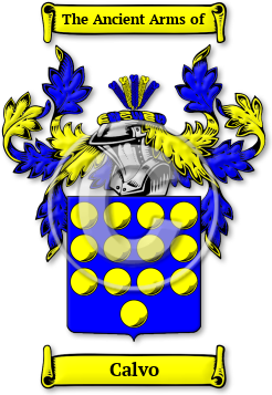 Calvo Family Crest Download (JPG) Legacy Series - 300 DPI