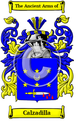 Calzadilla Family Crest/Coat of Arms