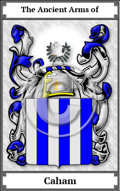 Caham Family Crest Download (JPG) Book Plated - 600 DPI