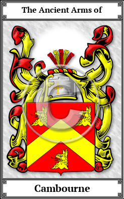 Cambourne Family Crest Download (JPG)  Book Plated - 150 DPI
