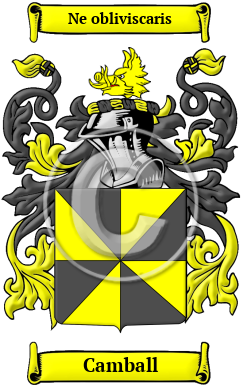 Camball Family Crest/Coat of Arms