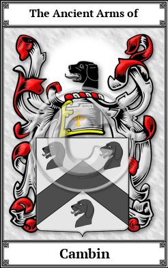 Cambin Family Crest Download (JPG)  Book Plated - 150 DPI