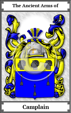 Camplain Family Crest Download (JPG)  Book Plated - 150 DPI