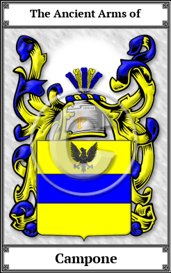 Campone Family Crest Download (JPG)  Book Plated - 150 DPI