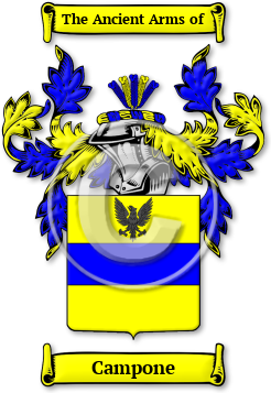 Campone Family Crest Download (jpg) Legacy Series - 150 DPI