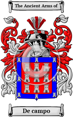 De campo Family Crest/Coat of Arms