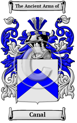 Canal Family Crest/Coat of Arms
