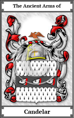 Candelar Family Crest Download (JPG)  Book Plated - 150 DPI