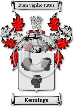 Kennings Family Crest Download (jpg) Legacy Series - 150 DPI