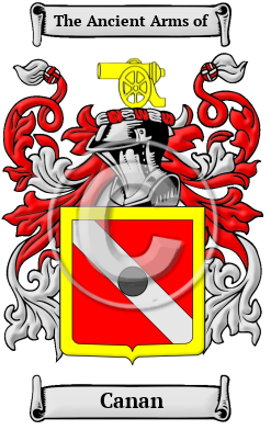 Canan Family Crest/Coat of Arms