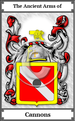 Cannons Family Crest Download (JPG)  Book Plated - 150 DPI