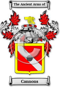 Cannons Family Crest Download (jpg) Legacy Series - 150 DPI