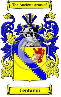 Centanni Family Crest/Coat of Arms