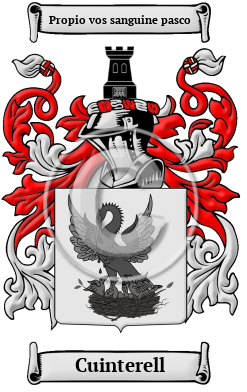 Cuinterell Family Crest/Coat of Arms