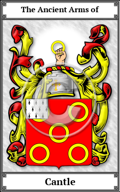 Cantle Family Crest Download (JPG) Book Plated - 600 DPI