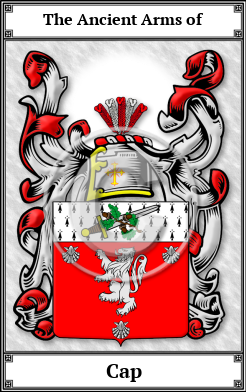 Cap Family Crest Download (JPG)  Book Plated - 150 DPI