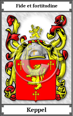 Keppel Family Crest Download (JPG) Book Plated - 600 DPI