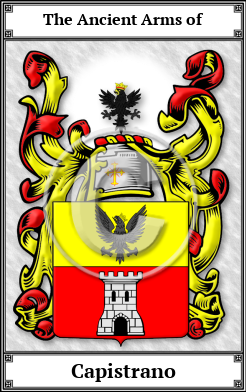 Capistrano Family Crest Download (JPG) Book Plated - 600 DPI